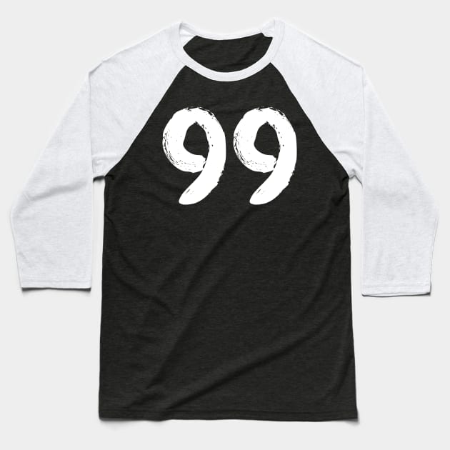 Number 99 Baseball T-Shirt by Erena Samohai